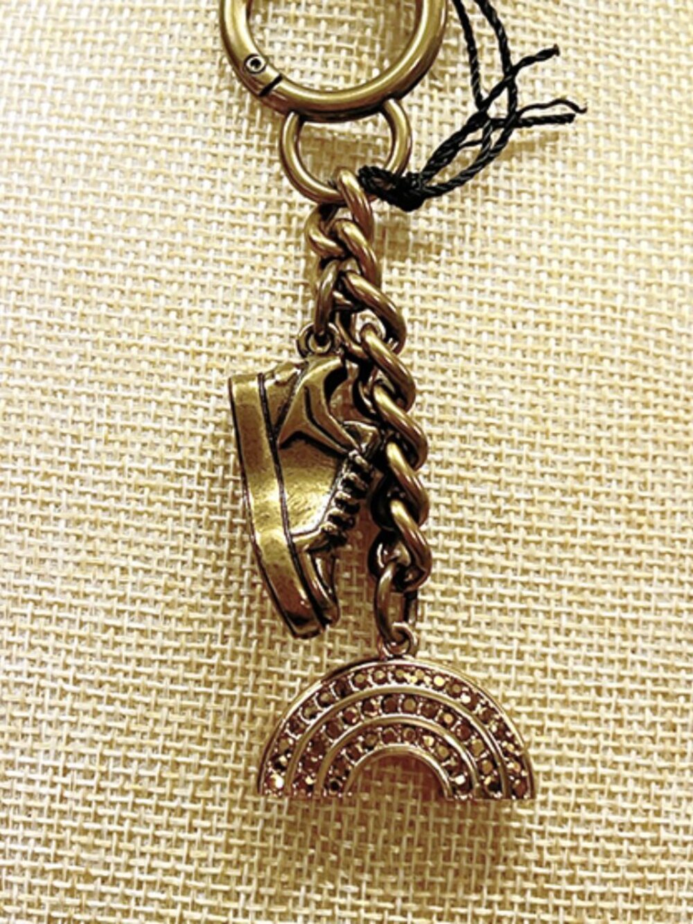 Kurt Geiger | 2-Charm Rainbow Keyring / Bag Charm | NWT - Picture 2 of 9